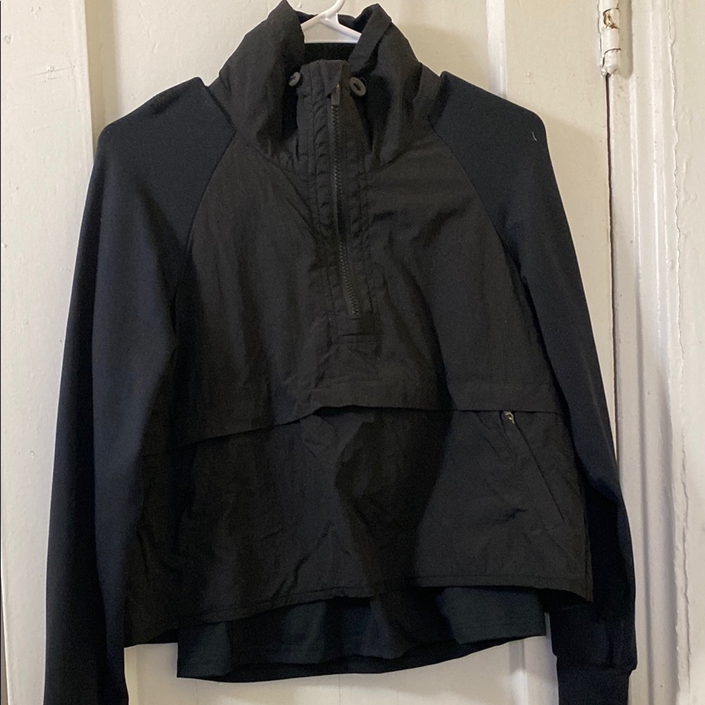 FP Movement by Free People Black Varsity Jacket